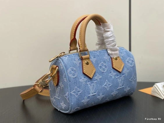 First bag SPEEDY-16-10-7.5cm NANO VUITTON LOUIS 0727
